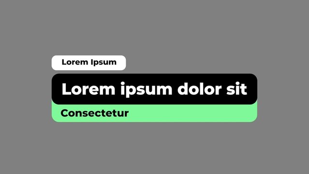 Animated Modern Pop Up Text Title
