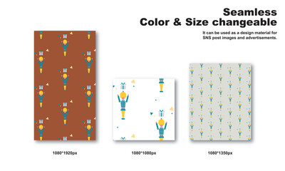 おもちゃの兵隊をモチーフにした背景パターン、シームレス、グラフィック素材