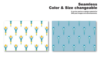 おもちゃの兵隊をモチーフにした背景パターン、シームレス、グラフィック素材