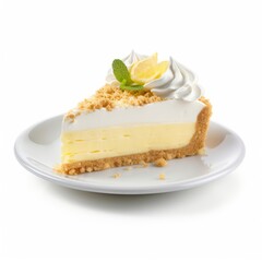 A Delicious Slice of Cheesecake on a Elegant White Plate