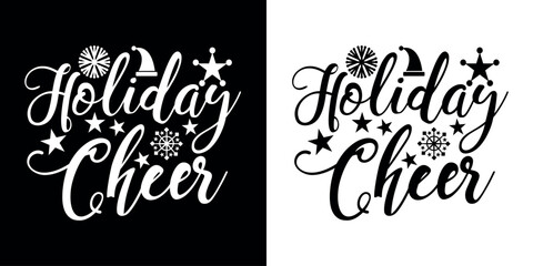 Christmas quote lettering design vector 