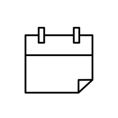 Calendar line icon design illustration