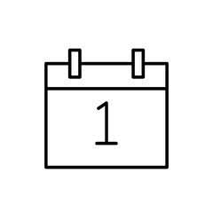 Calendar line icon design illustration