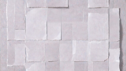 Background from scraps of white paper. White abstract background with empty space.