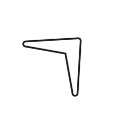 boomerang icon design vector isolated