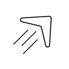 Obraz premium boomerang icon design vector isolated