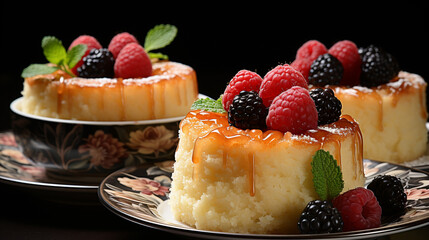 cake with fruits HD 8K wallpaper Stock Photographic Image 