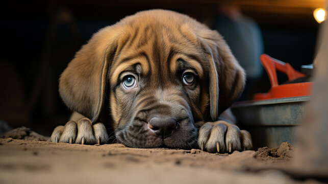 portrait of a dog HD 8K wallpaper Stock Photographic Image 