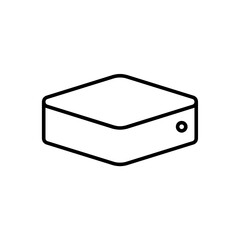 Mini Pc line icon design illustration