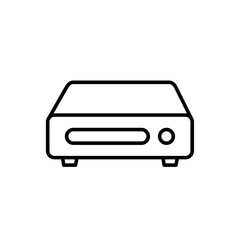 Mini Pc line icon design illustration