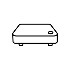 Mini Pc line icon design illustration