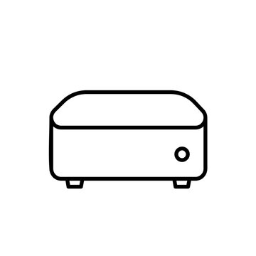 Mini Pc line icon design illustration