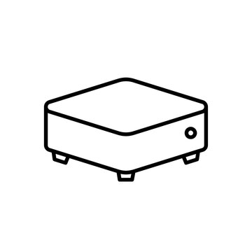 Mini Pc line icon design illustration