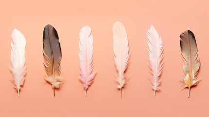 red and white feather HD 8K wallpaper Stock Photographic Image 