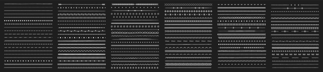 Hand drawn design elements. Border line. Vintage line elements. Decorative drawing badges. Decoration, banners, swirls divider, emblems, arrows. Vector illustration.