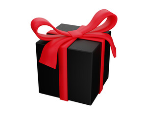 Christmas gift and decorations, Christmas theme elements 3d illustration 