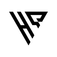 Triangle Letter HQ Monogram Logo
