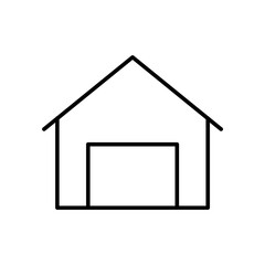 warehouse line icon design illustration