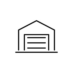 warehouse line icon design illustration