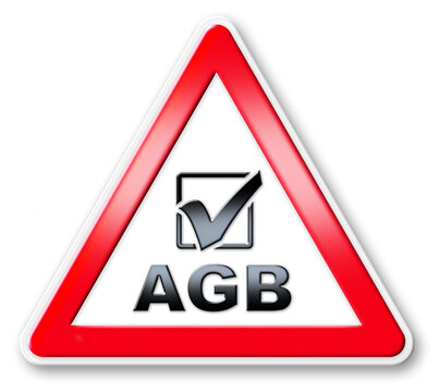 AGB SCHILD - ZUSTIMMUNG - 3D