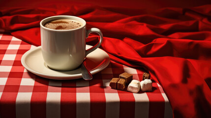 A cup of christmas cocoa.