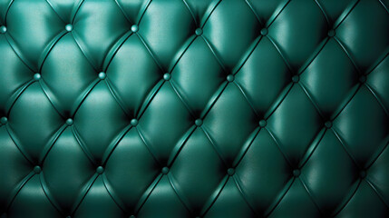 Dark green leather capitone background texture