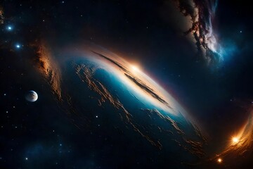 Cosmic scenery, outer space.
