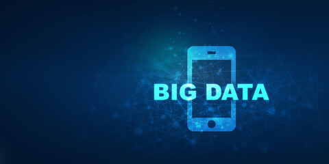 Naklejka premium2d rendering illustration abstract Big data 
