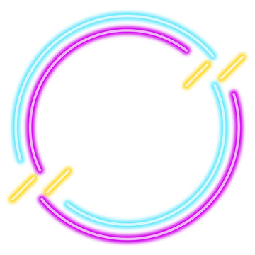 Neon Geometric Frame