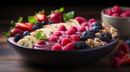 muesli with berries
