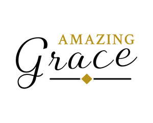 Amazing Grace – Christian wall art – Christian calligraphy poster