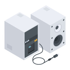 Obraz premium Webinar and Podcast Icon