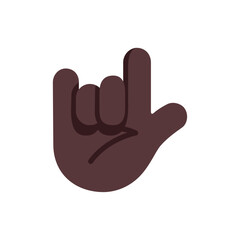 Obraz premium Love-You Gesture: Dark Skin Tone