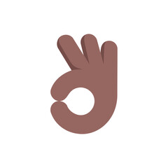 
OK Hand: Medium-Dark Skin Tone