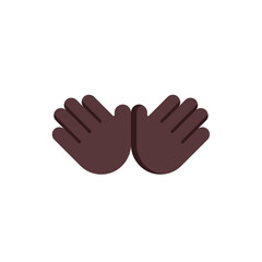 Open Hands: Dark Skin Tone