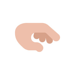 Palm Down Hand: Medium-Light Skin Tone