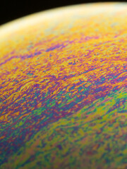 Fototapeta premium Close-up of colorful soap bubbles