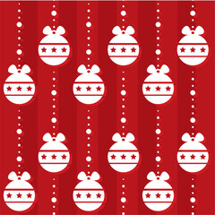 Christmas pattern background Gift wrapping paper Vector