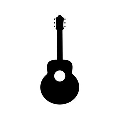 acoustic guitar isolated on white
