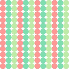 Seamless pattern with colorful polka dot. Vector illustration.