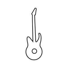 Guitar line icon