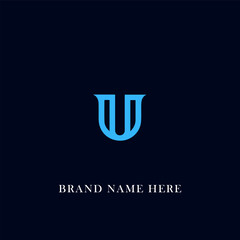 U letter logo design for fashion and beauty and spa company. U letter vector icon. U logo, U