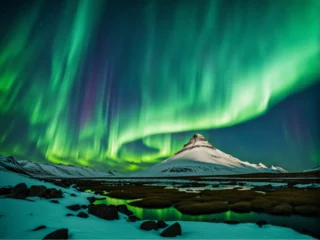 Papier Peint photo Kirkjufell Kirkjufell