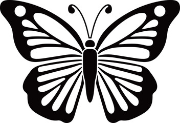 蝶のシルエット_01_AI生成画像