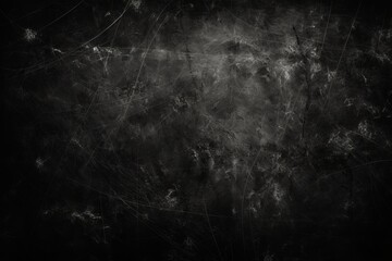 Dark grunge textured wall closeup. Black grunge aged background with scratches. Aged texture to...