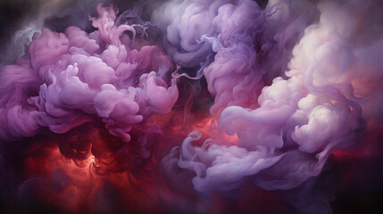 abstract smoke background. Generative AI.