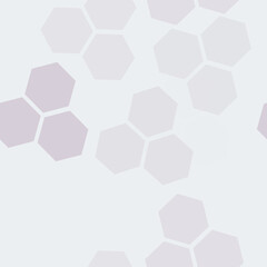 seamless hand-drawn abstract background with hexagons