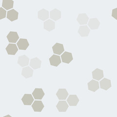Obraz na płótnie Canvas seamless hand-drawn abstract background with hexagons