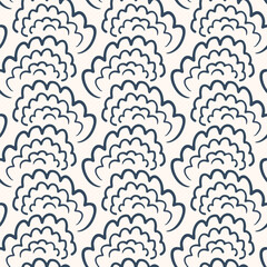 Seamless pattern with a simple abstract drawing