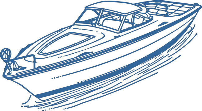 Motorboat Vehicle outline
